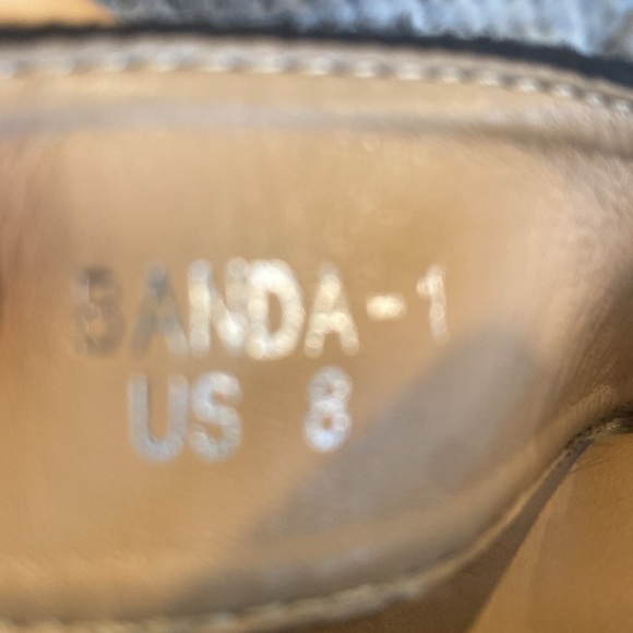 Jacobies black BANDA-1 block heel faux suede sling back sandals 8 NEW in box - Picture 8 of 10